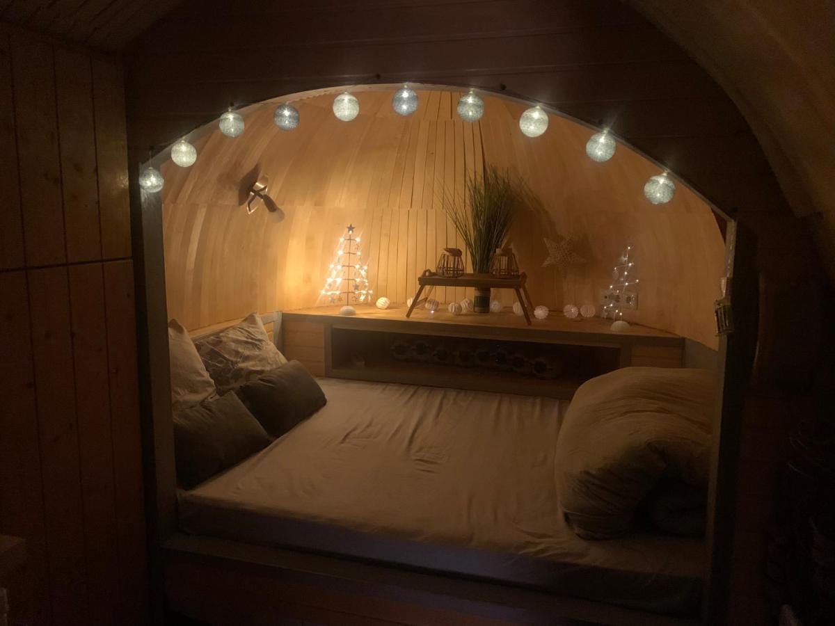 Cabane En Bois Avec Bain Nordique Et Sauna Marigny  Exteriör bild